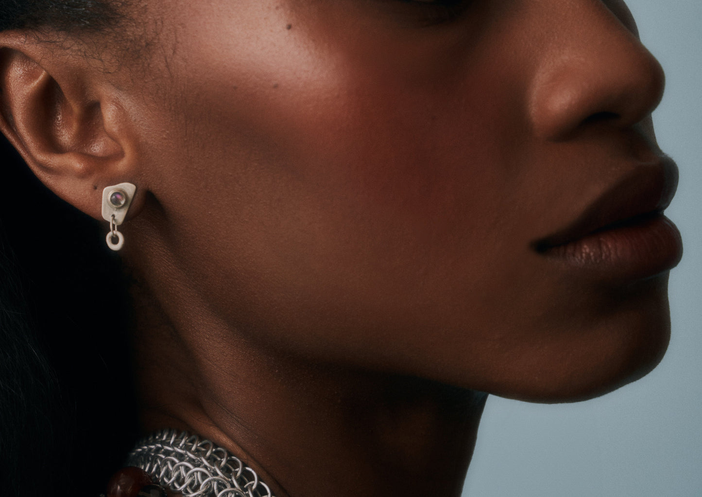 moonstone droplet earrings